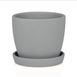 Pot for plants Gorshki Sonnet pearl 10*10*0.5 gray (000005729)