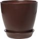 Pot for plants Stone flower Victoria 10*11*0.5 brown (000001158)