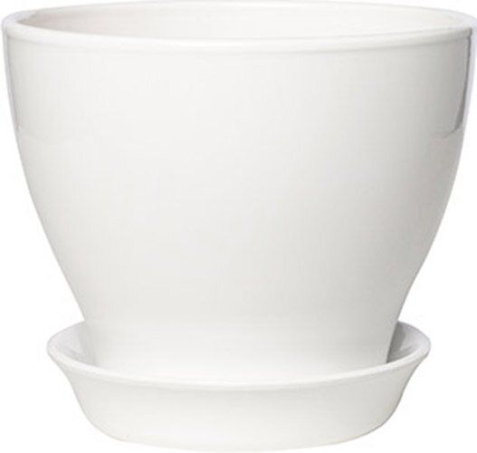 Pot for plants Stone flower Xenia 26*30*11 white (000001267)