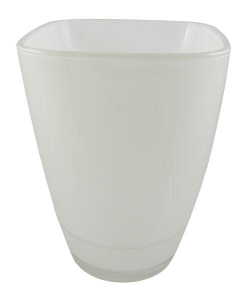 Amaranth orchid pot 14.5*16.5*1.3 white, glass (000006468)