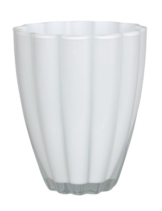 Ismena orchid pot 13*16.5*1.3 white, glass (000006476)