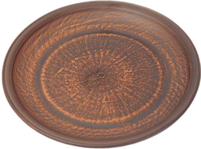 Тарелка ТЕРРА с бортами 20 коричневый (000000558)